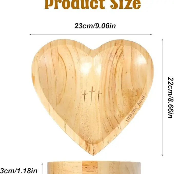 Generic Heart Prayer Bowl with Cards - Religious Gifts
