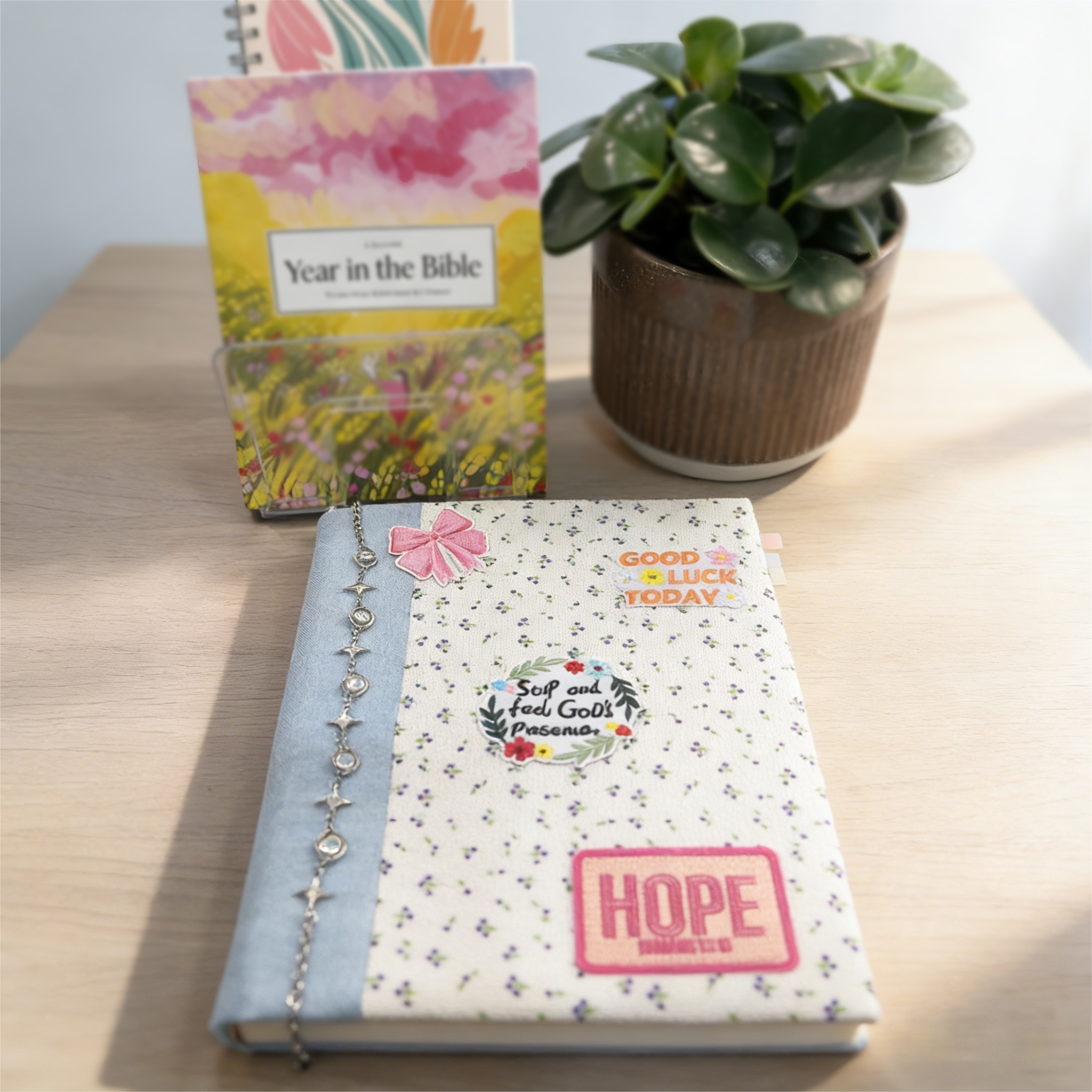 Soft Cloth Floral Book Cover for Paperback A4 Size