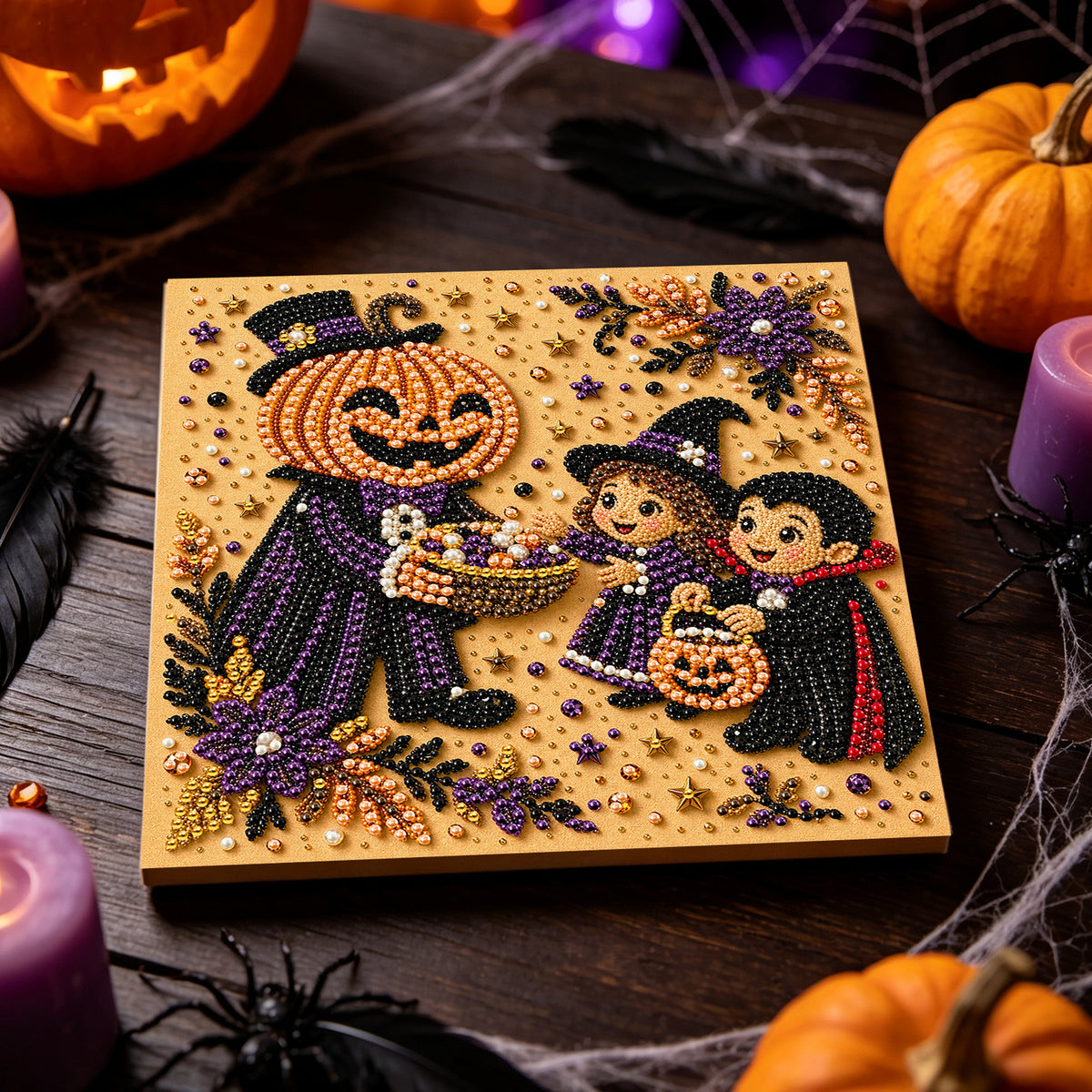 Hombre Calabaza y Niños Dulce o Truco