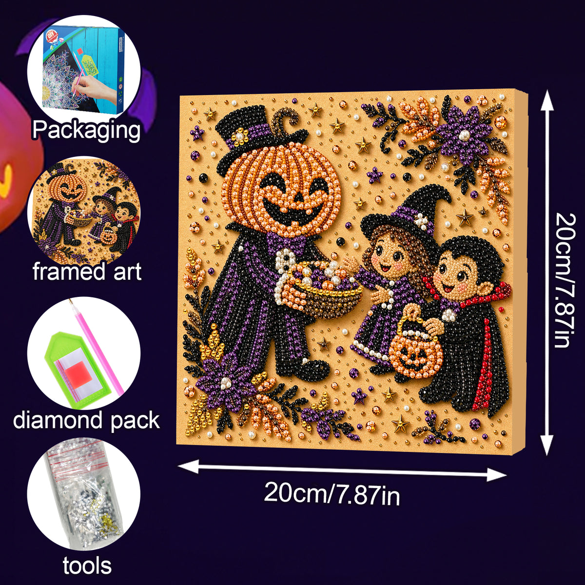 Hombre Calabaza y Niños Dulce o Truco