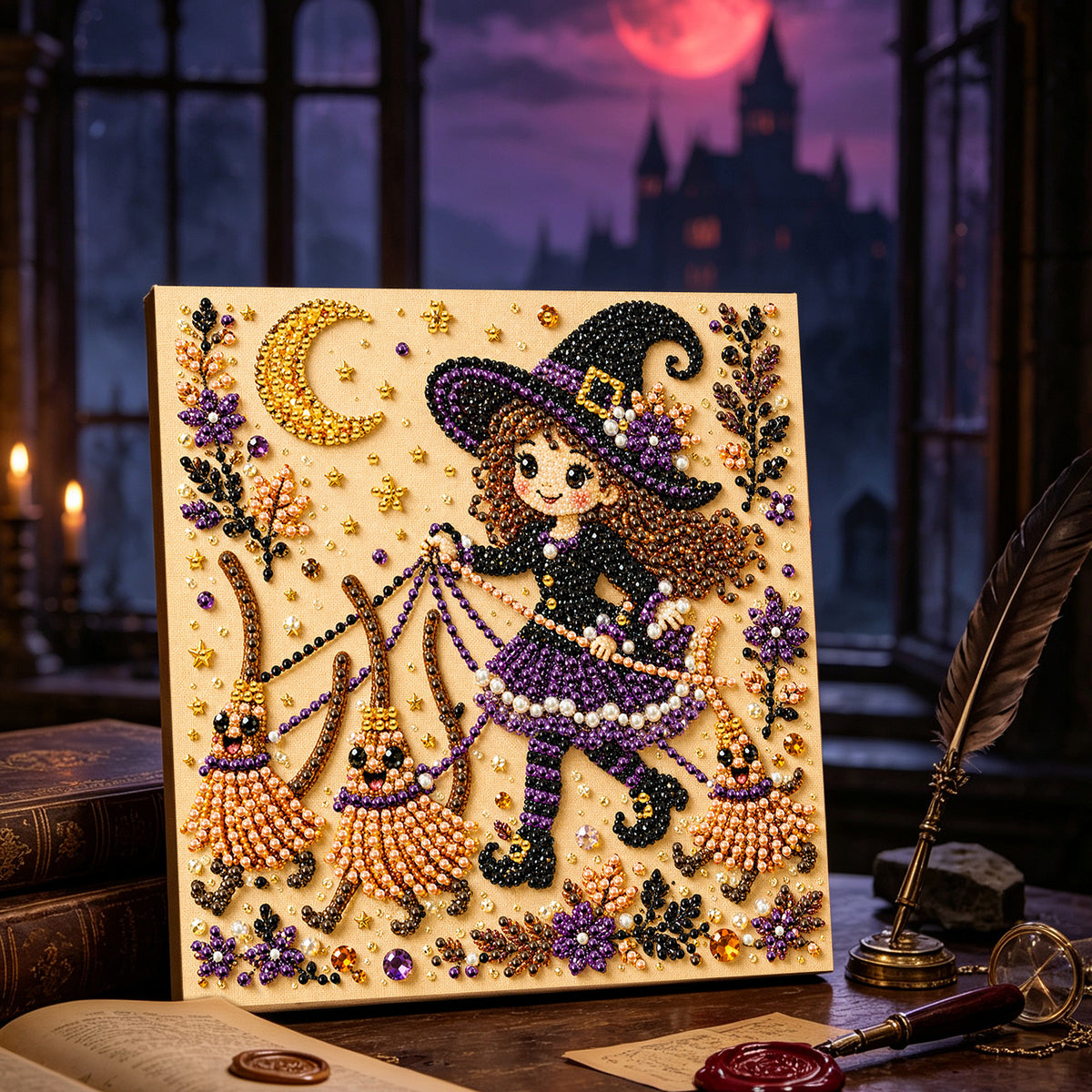 Little Witch & Puppet Brooms