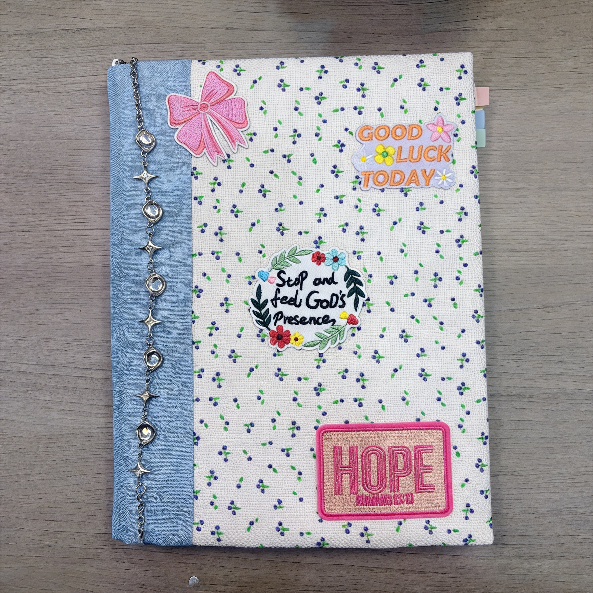 Soft Cloth Floral Book Cover for Paperback A4 Size