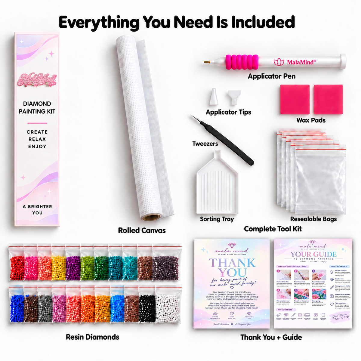 Colorful decorated Christmas tree with a gold star, snowy windows, lights, and wrapped presents