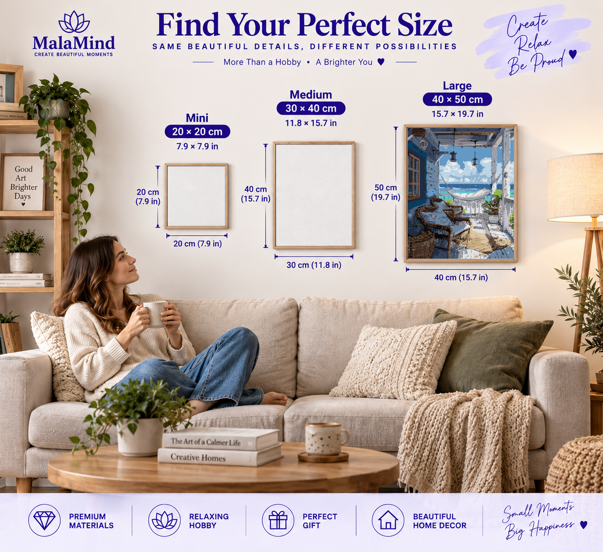 Rustic Lakeside Porch Retreat size comparison