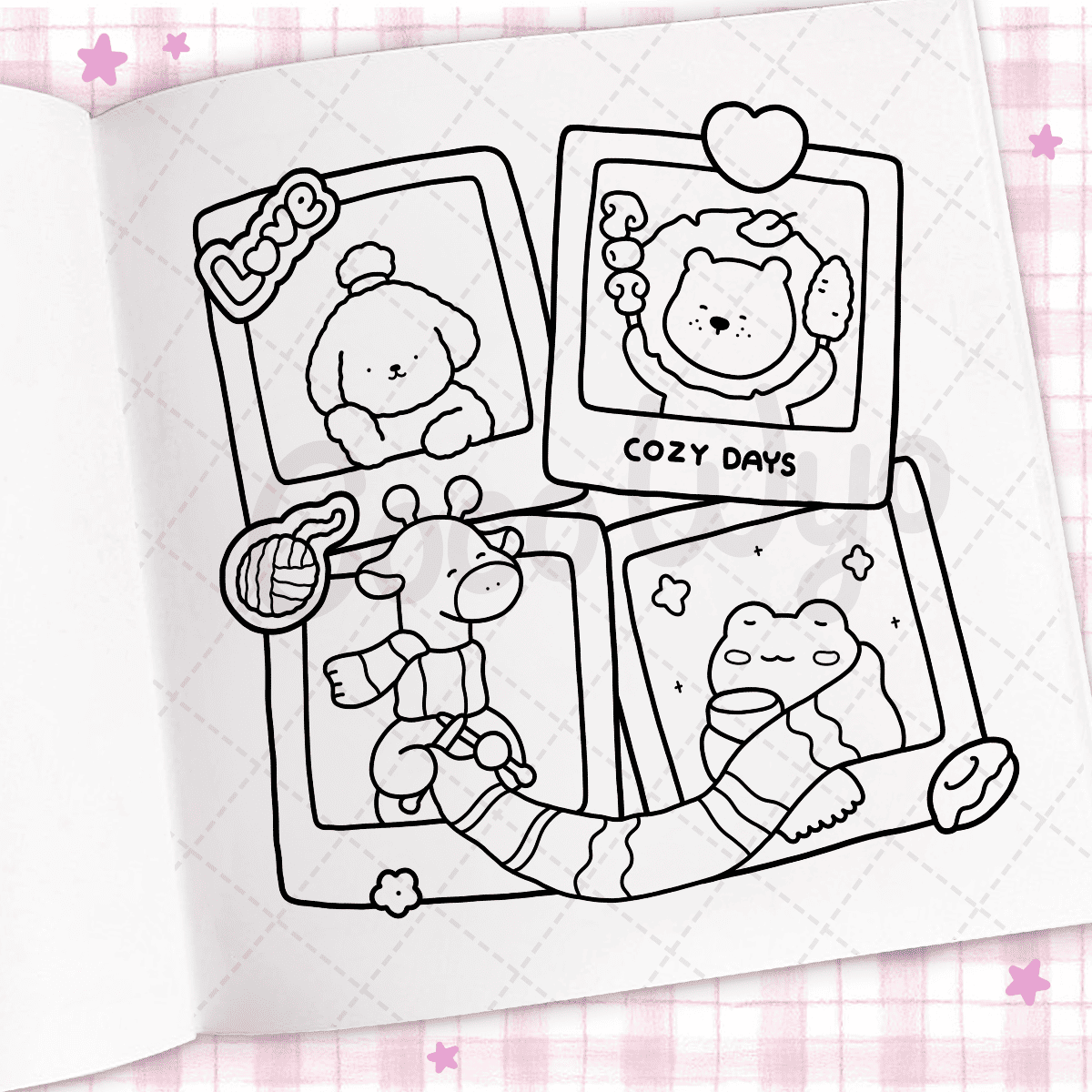 Cozy Days: Coloring Book for Adults and Kids