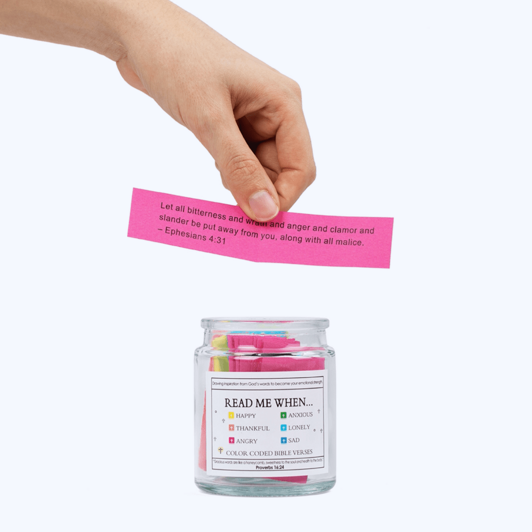 Handmade 90 Day Bible Verses Jar