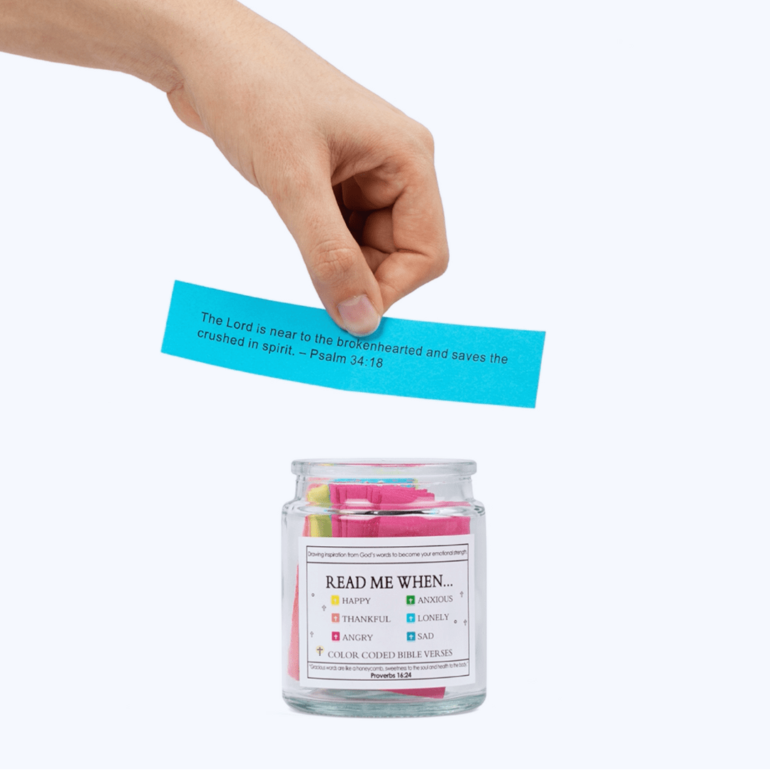 Handmade 90 Day Bible Verses Jar