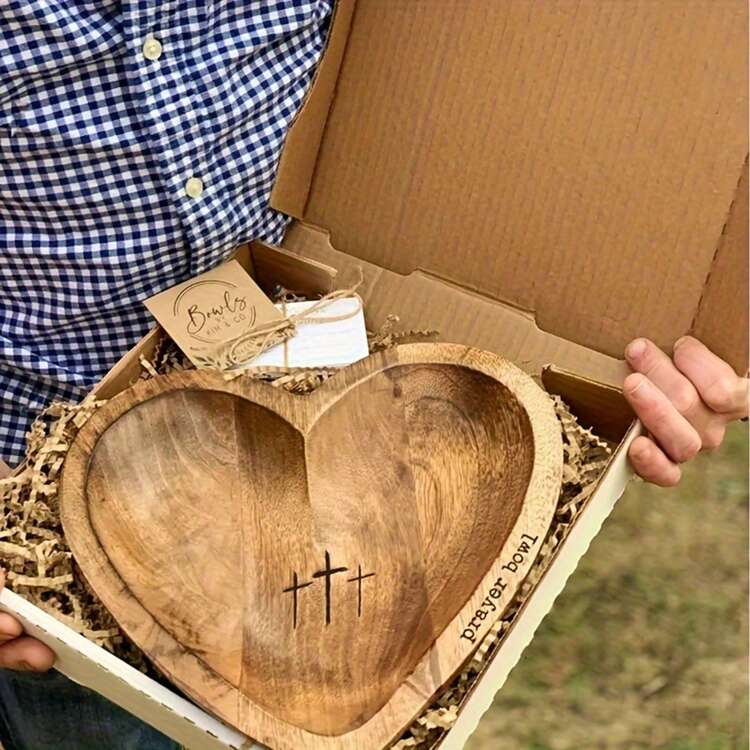 Generic Heart Prayer Bowl with Cards - Religious Gifts