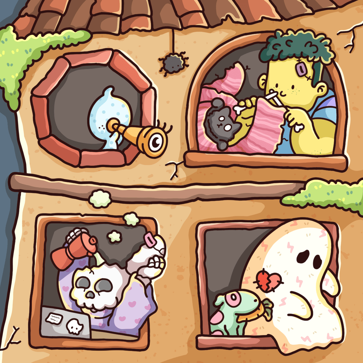 Spooky Cutie Cute & Comfy Coloring Book Vol. 2