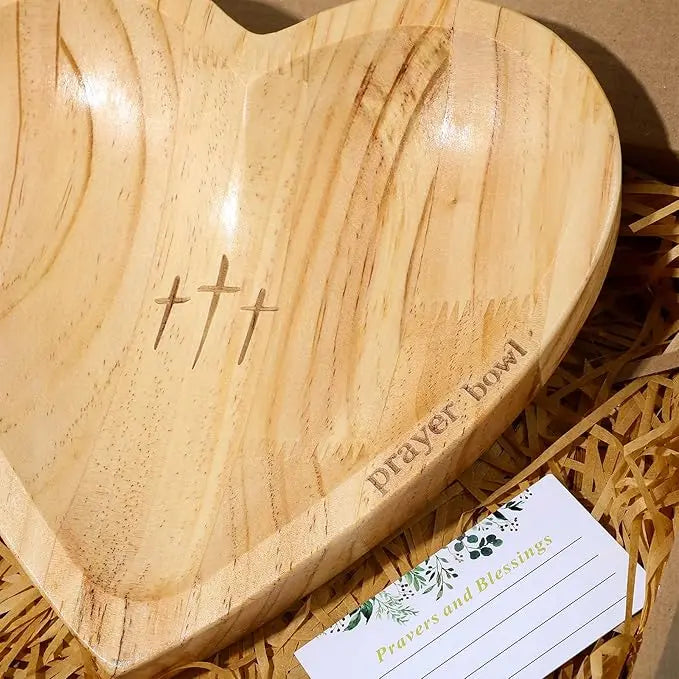 Generic Heart Prayer Bowl with Cards - Religious Gifts