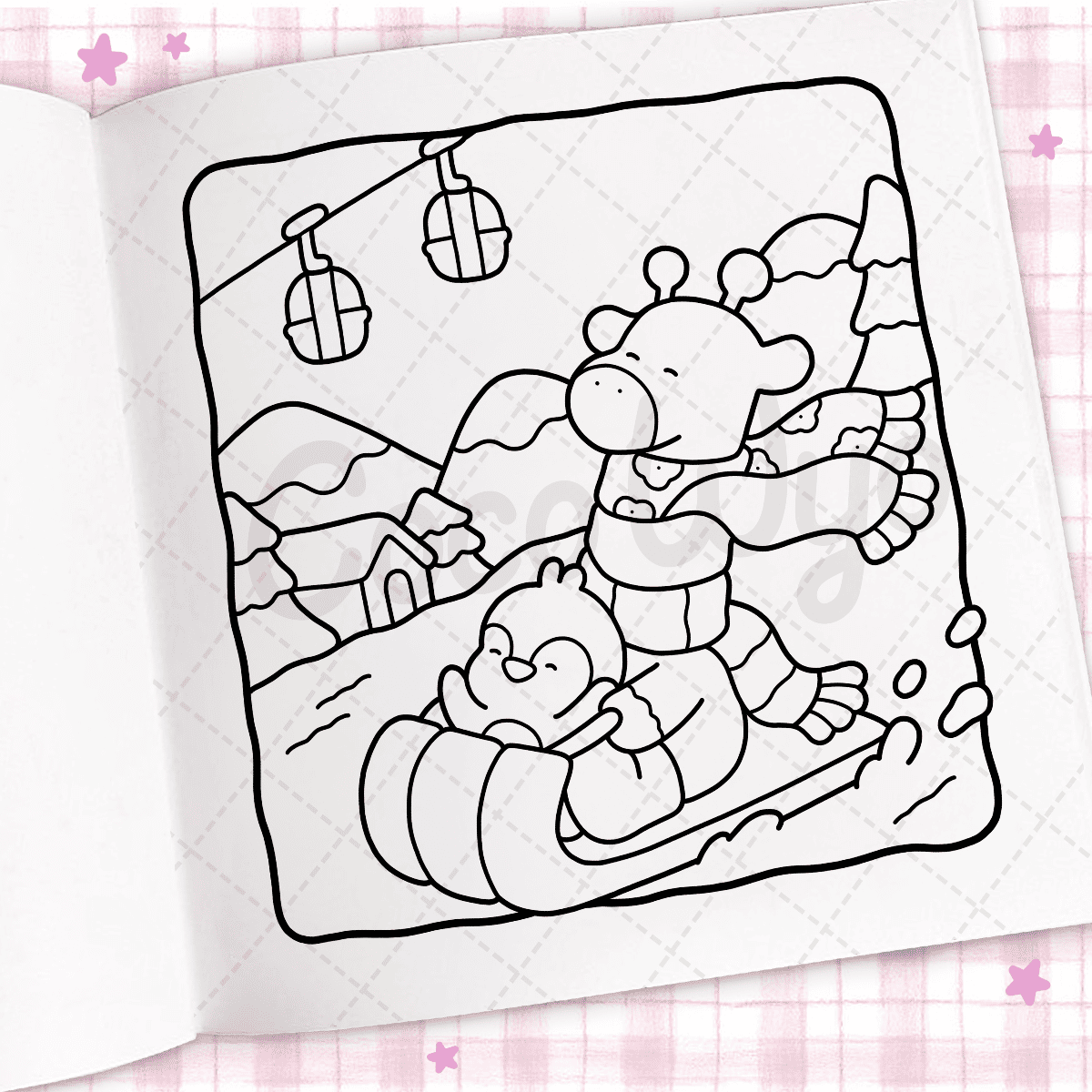 Cozy Days: Coloring Book for Adults and Kids