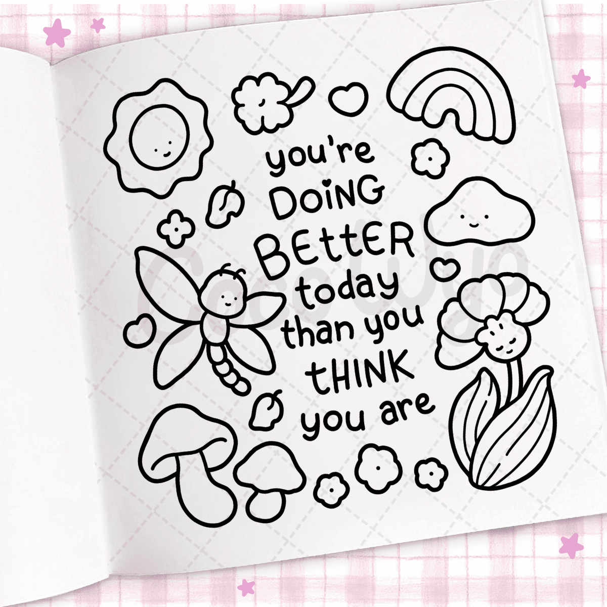 Cozy Vibes: Coloring Book for Adults and Kids