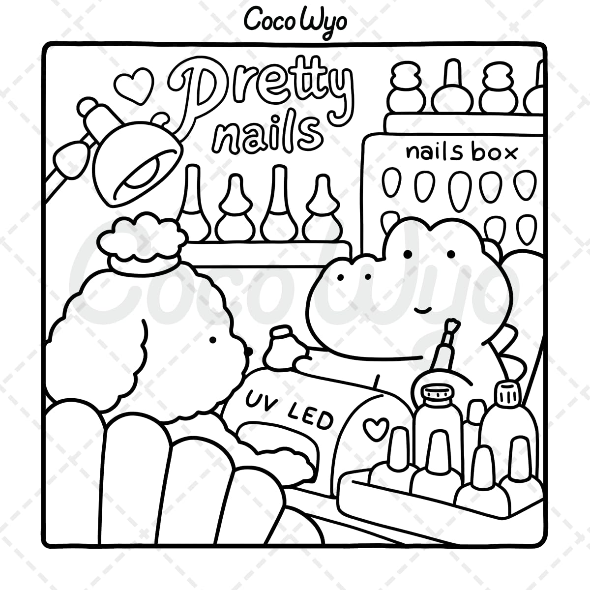 Cozy Friends: Coloring Book & Cozy Spaces Coloring