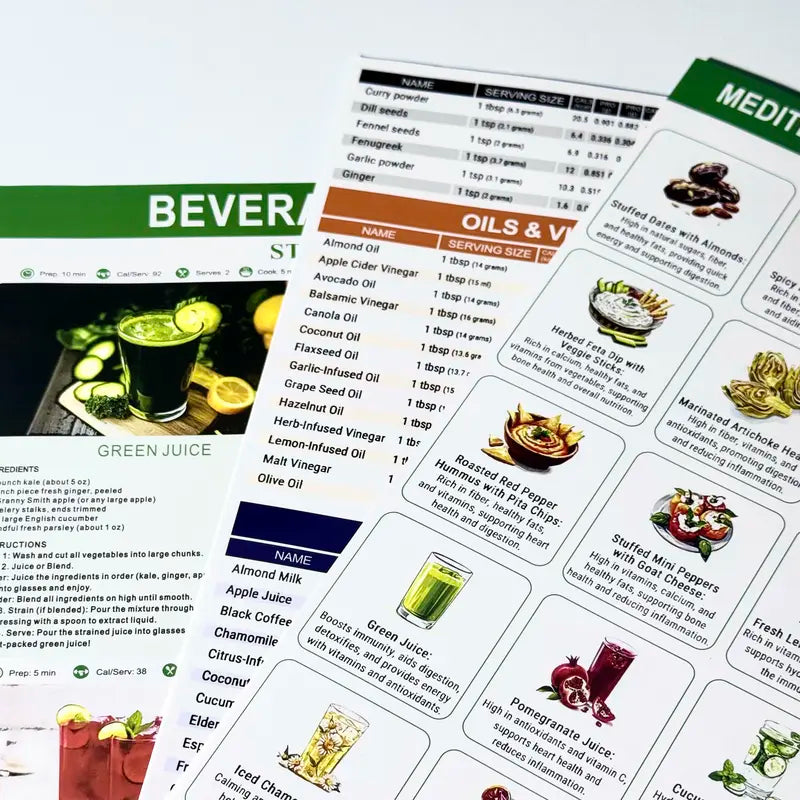 3 Count Mediterranean Diet Food List Cookbook for Healthy Living