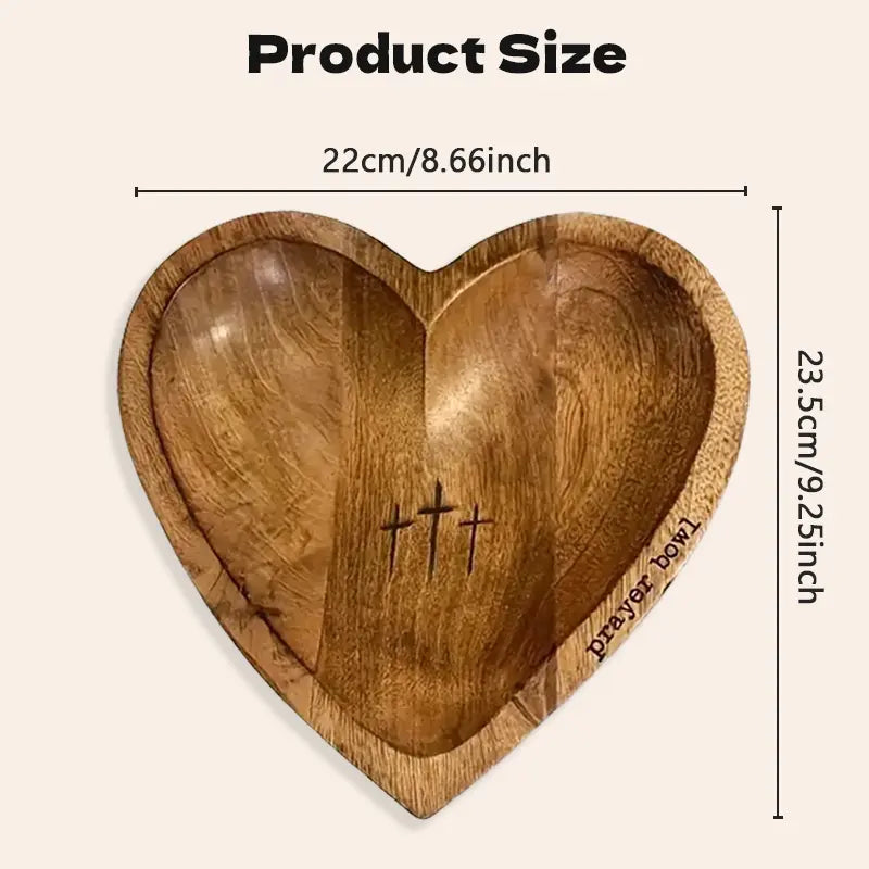 Generic Heart Prayer Bowl with Cards - Religious Gifts
