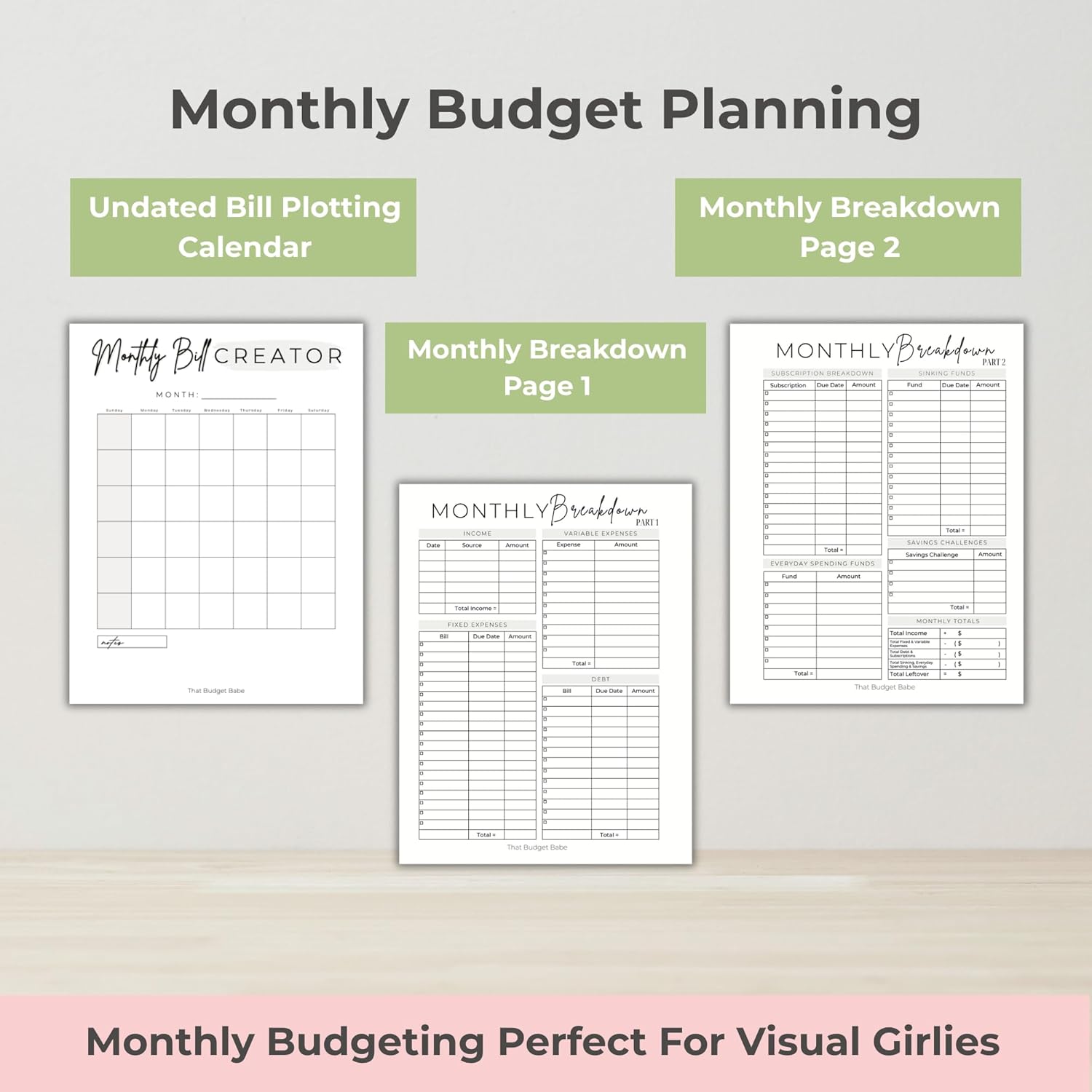 The #1 That Budget Babe Budget Planner 12 Month