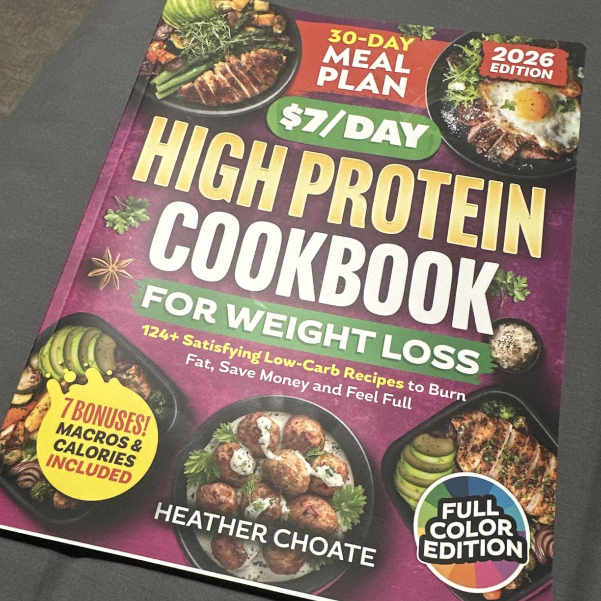 The $7/Day High Protein Cookbook for Weight Loss