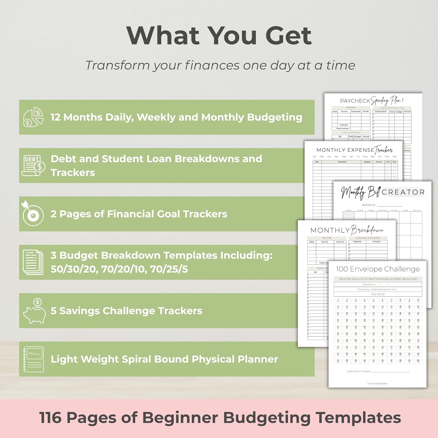 The #1 That Budget Babe Budget Planner 12 Month