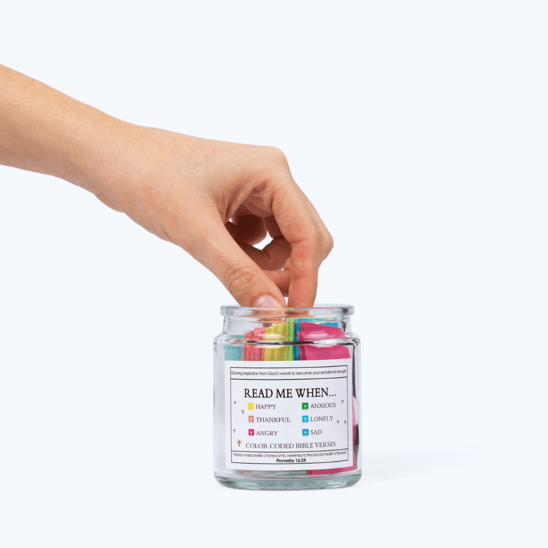 Handmade 90 Day Bible Verses Jar