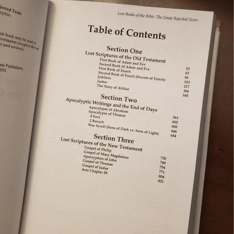 Lost Books of the Bible: The Great Rejected Texts