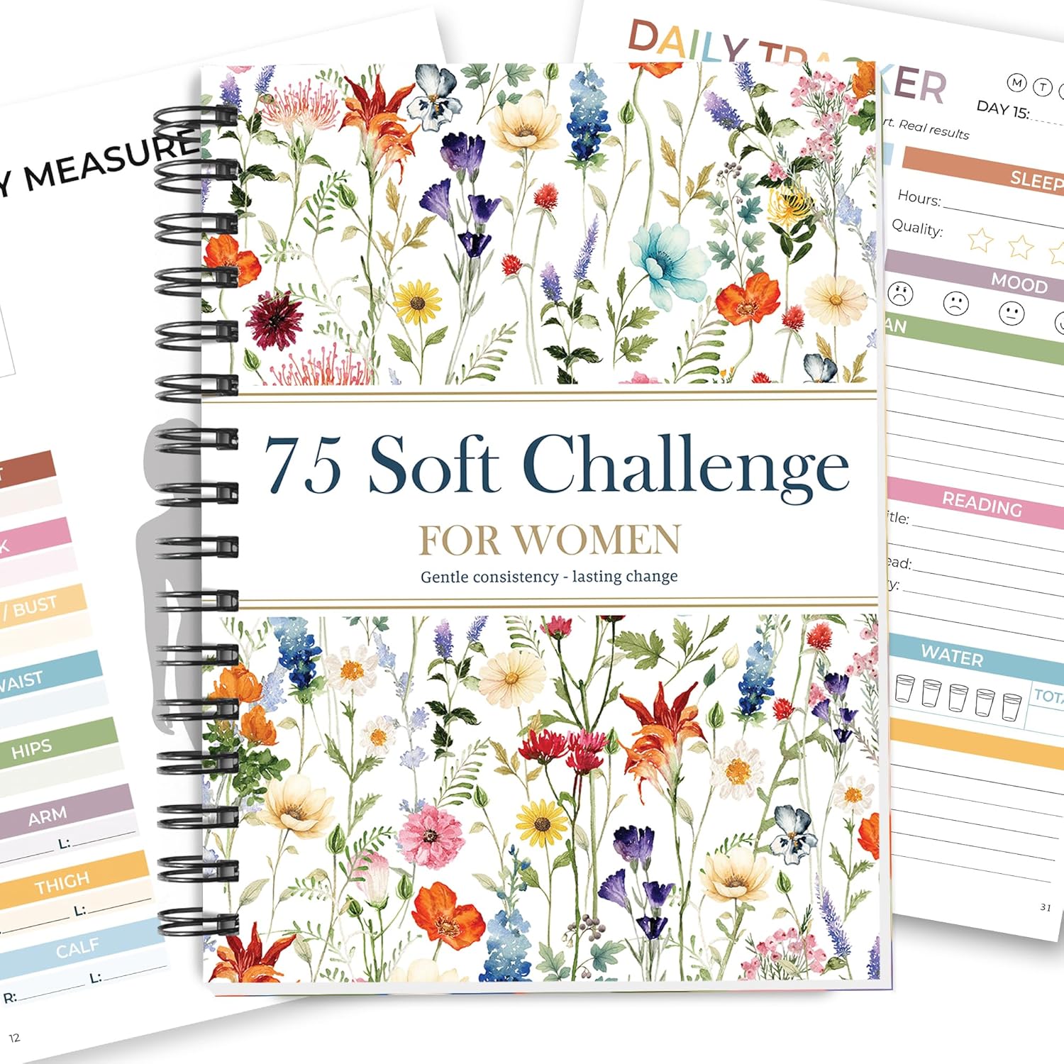 75-Day Soft Challenge Journal for Women Mental Reset Book