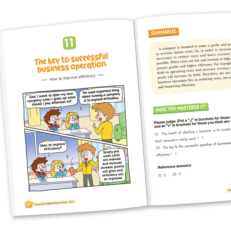 Children's Financial Literacy Knowledge Book FOR HAPPY MONEY MAKING