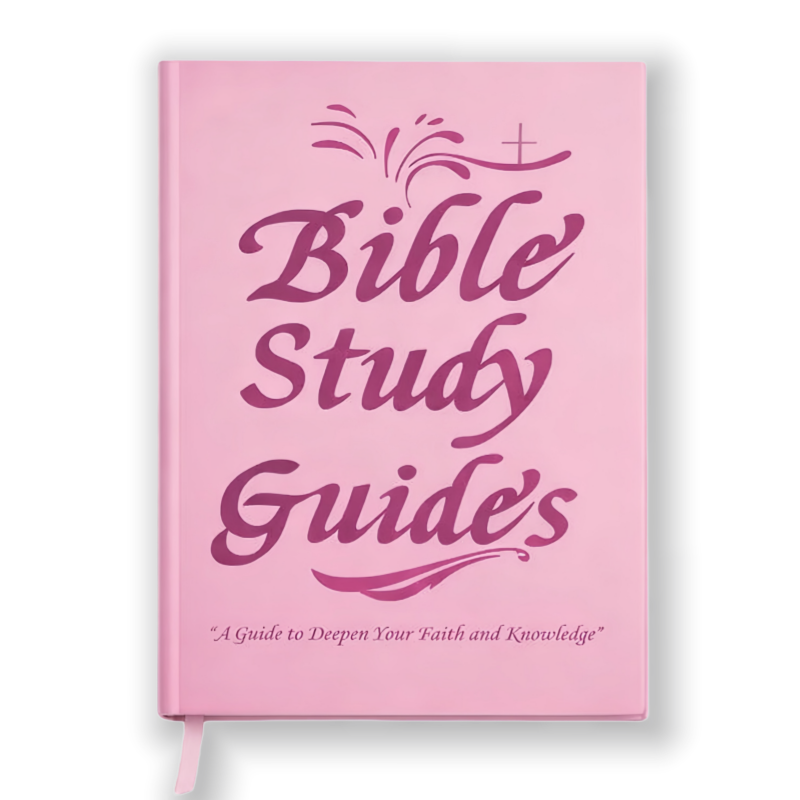 66-Page Bible Study Guide & Devotional Journal For Woman - Pink