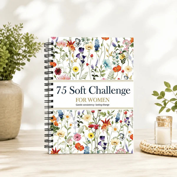 75-Day Soft Challenge Journal for Women Mental Reset Book