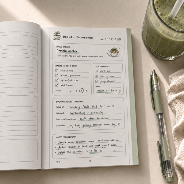 75-Day Soft Challenge Journal for Women Mental Reset Book