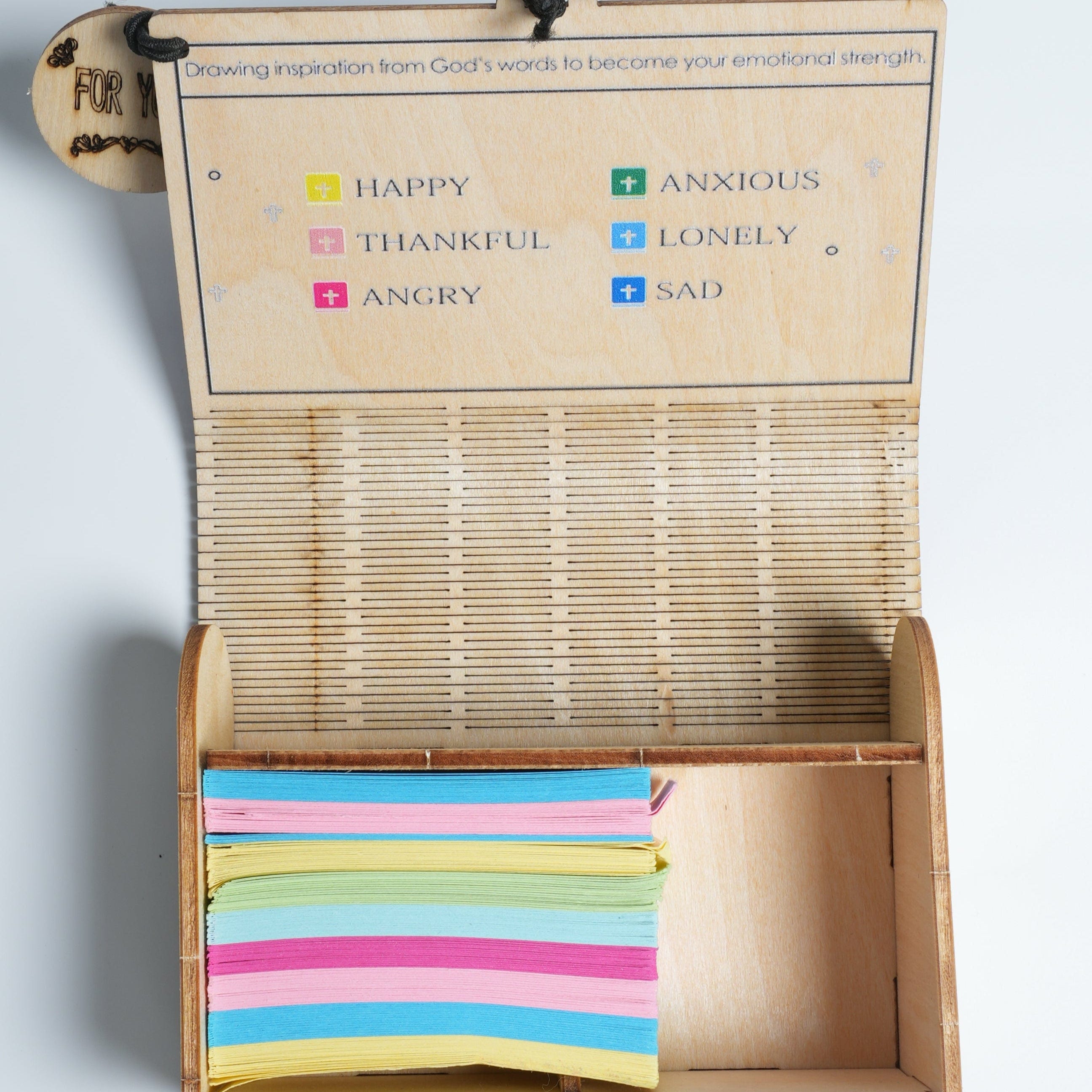 Handmade Wooden Box 90 Day Bible Verses