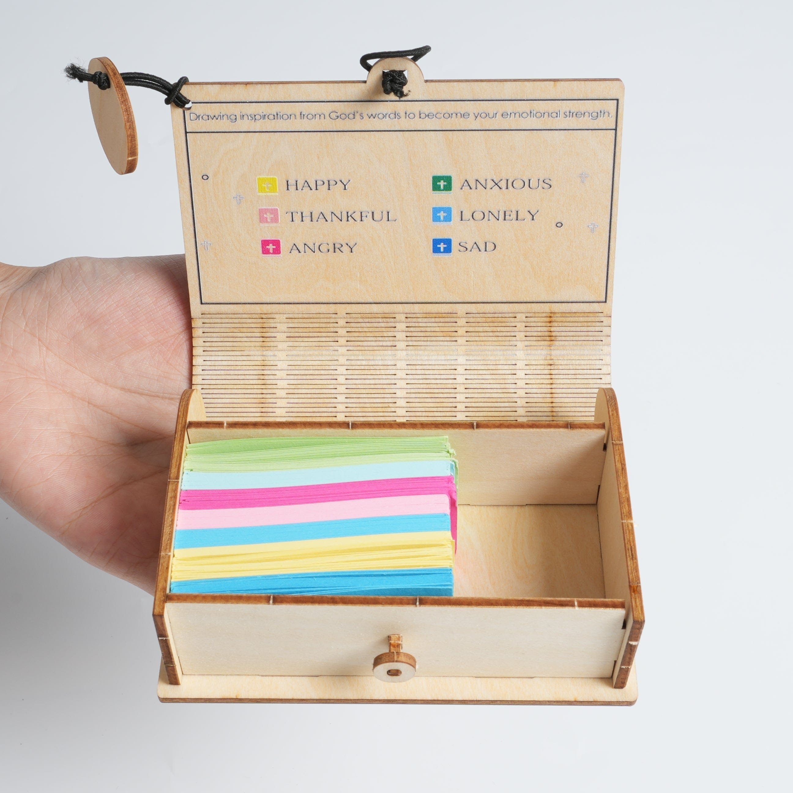 Handmade Wooden Box 90 Day Bible Verses