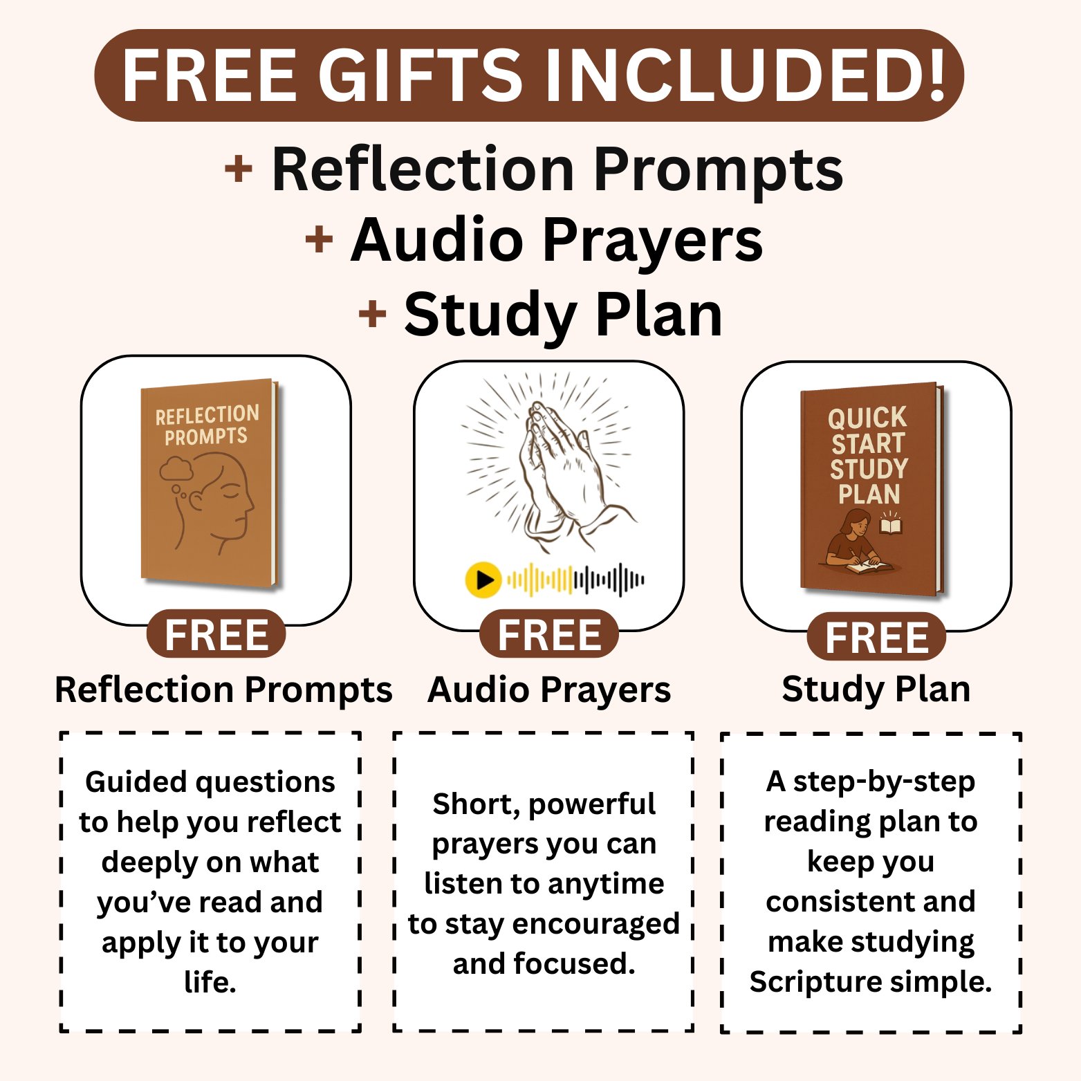 66-Page Bible Study Guide & Devotional Journal