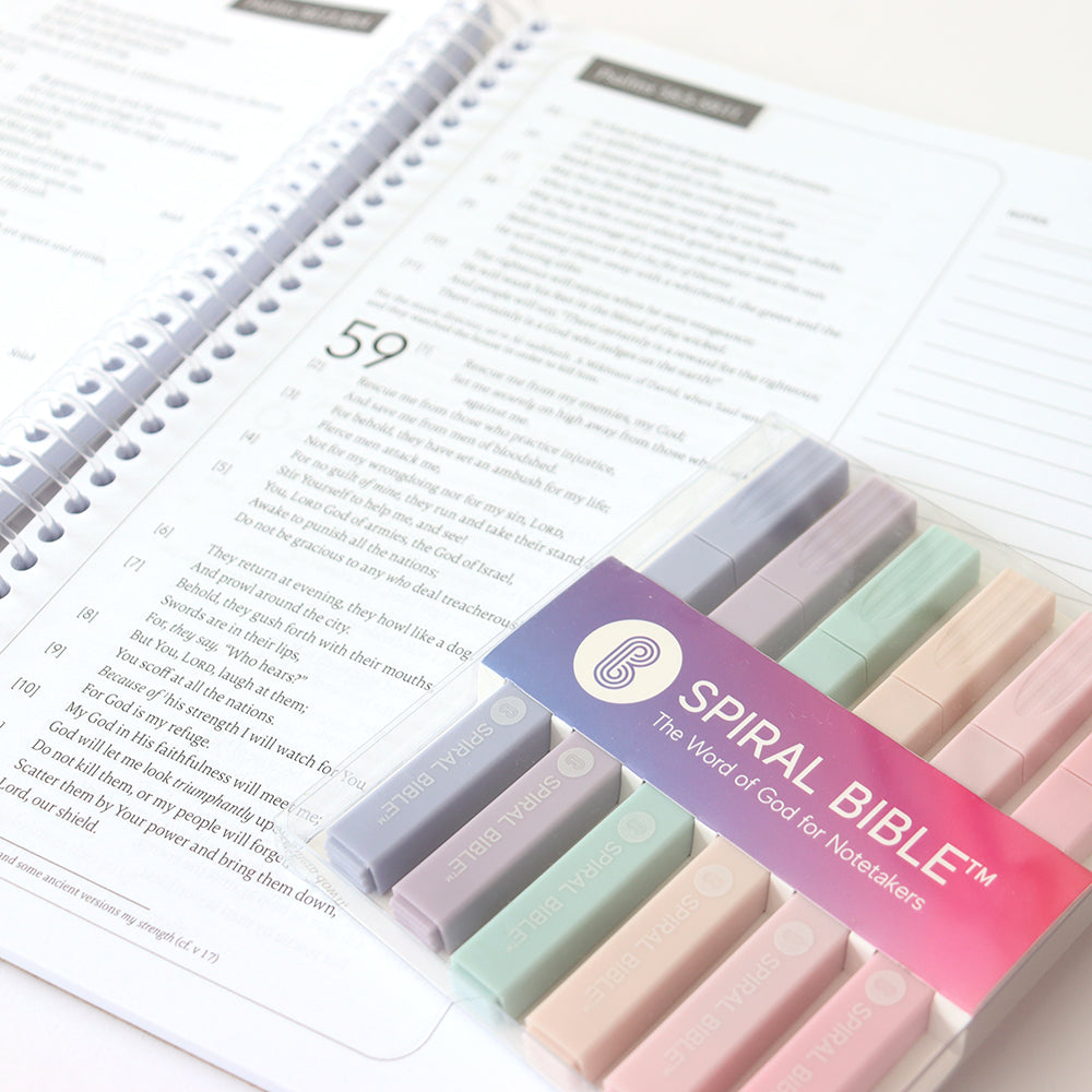 Bible Highlighters – 6 Soft Tip No-Bleed Pens, Quick Dry, Aesthetic Colors