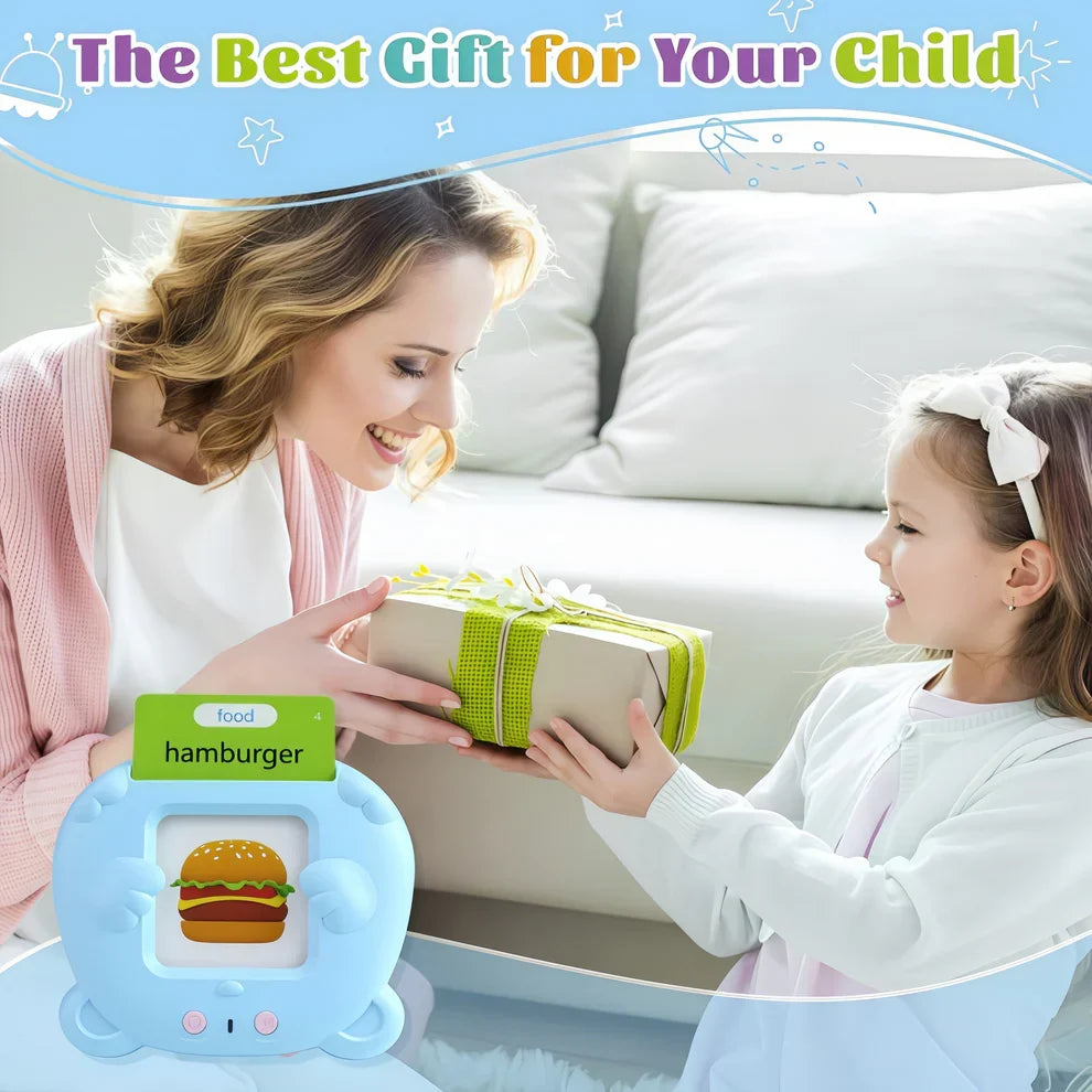 Bilingual Multi-Language Talking Flash Cards: 224 Sight Words Montessori Toy for Toddlers