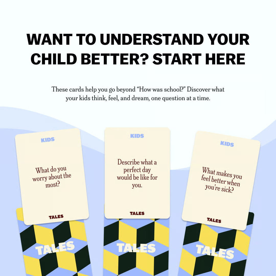 TALES Kids Edition Card Game – Fun Conversation Starters for Kids' learning