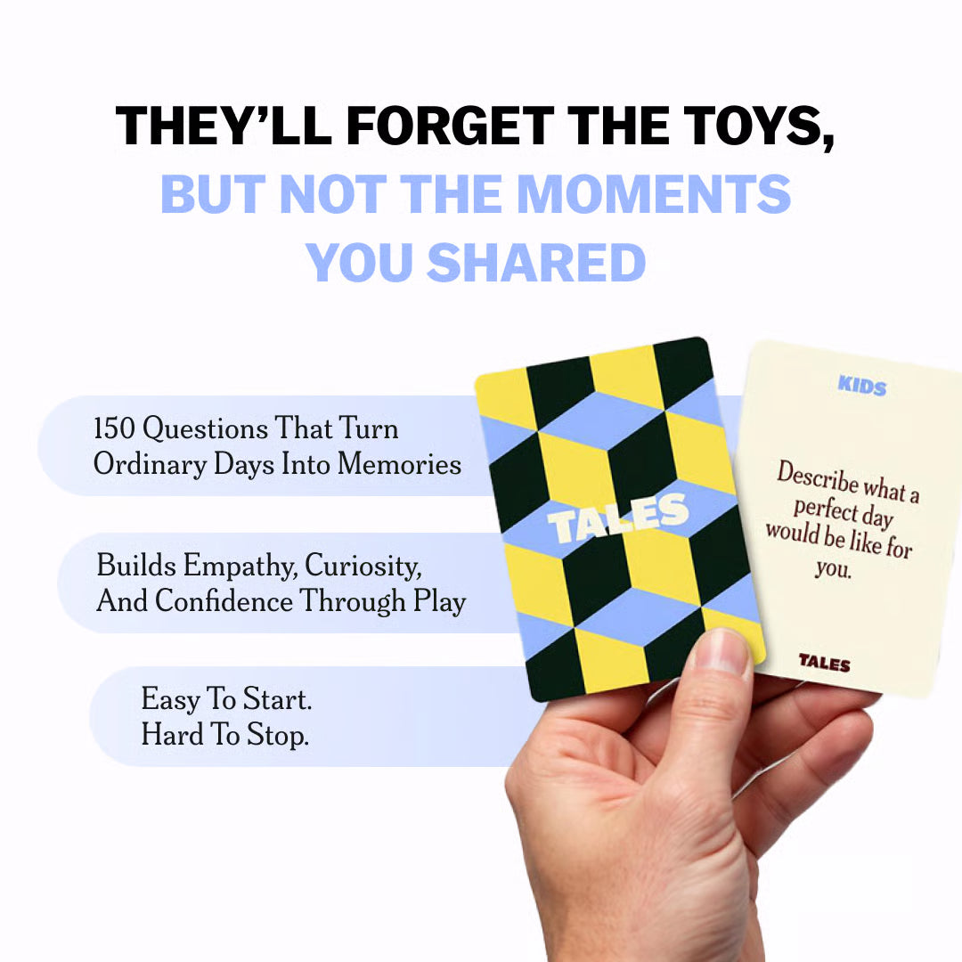 TALES Kids Edition Card Game – Fun Conversation Starters for Kids' learning