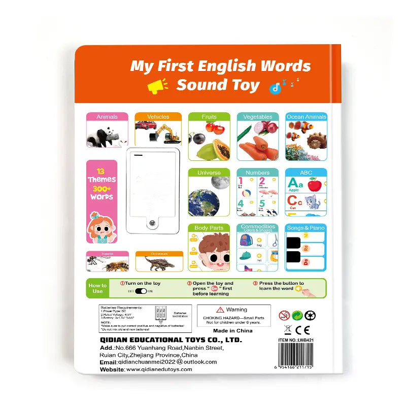 My First English Words Sound Book for Children