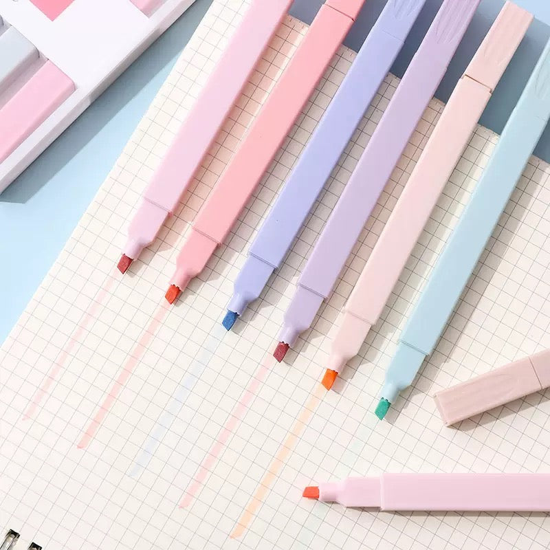 Bible Highlighters – 6 Soft Tip No-Bleed Pens, Quick Dry, Aesthetic Colors