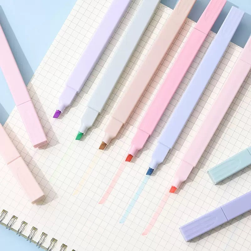 Bible Highlighters – 6 Soft Tip No-Bleed Pens, Quick Dry, Aesthetic Colors