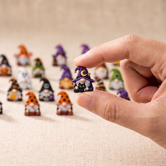 31 Days of Gnome Surprises Halloween Diamond Painting Advent Calendar
