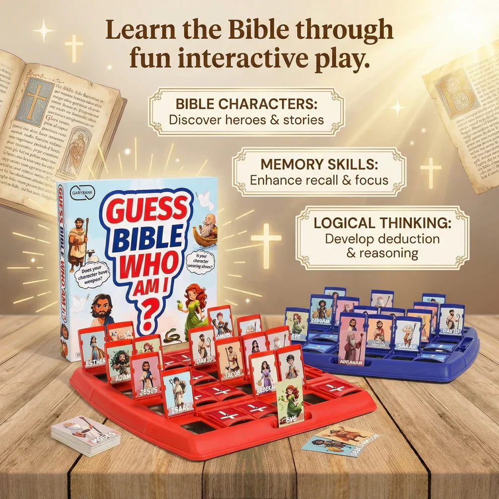 Bible Guess Who Am I? - 24 Holy Bible Character Card Game