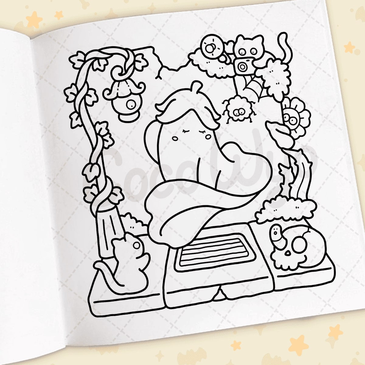 Spooky Cutie Cute & Comfy Coloring Book Vol. 2
