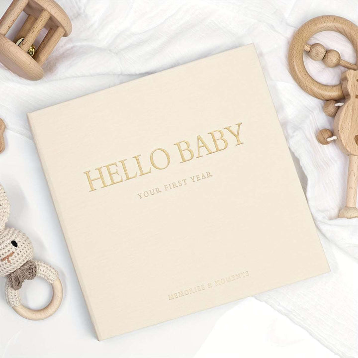 Hello Baby Your First Year - Baby Keepsake Journal